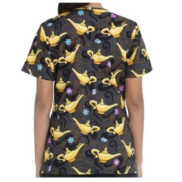 Aladdin Magic Lamp Scrub Top Medical Uniform Shirt - Picture 5 of 6